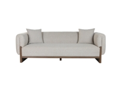 Sofá Boxwood de poliéster crudo, 220x95x77cm ALEXANDRA HOUSE LIVING