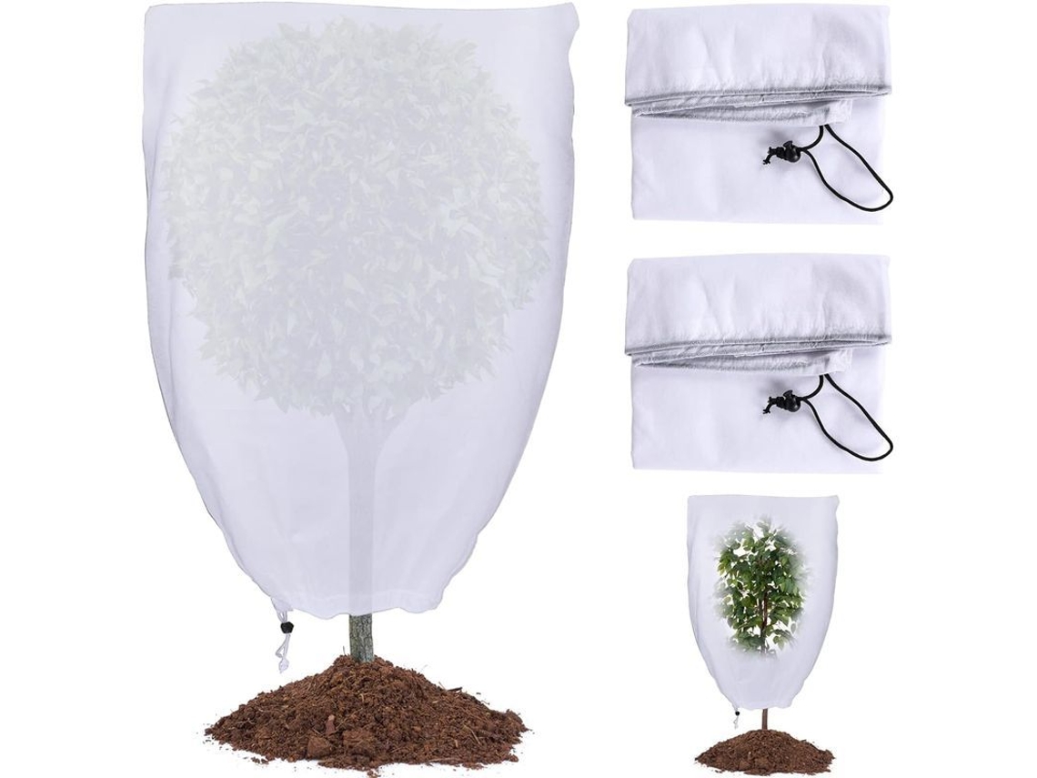 2026-2 Pack Funda Protectora Invernadero Para Plantas Con Cremallera, Talla 80x100, Reutilizable, Para Árboles Y Macetas