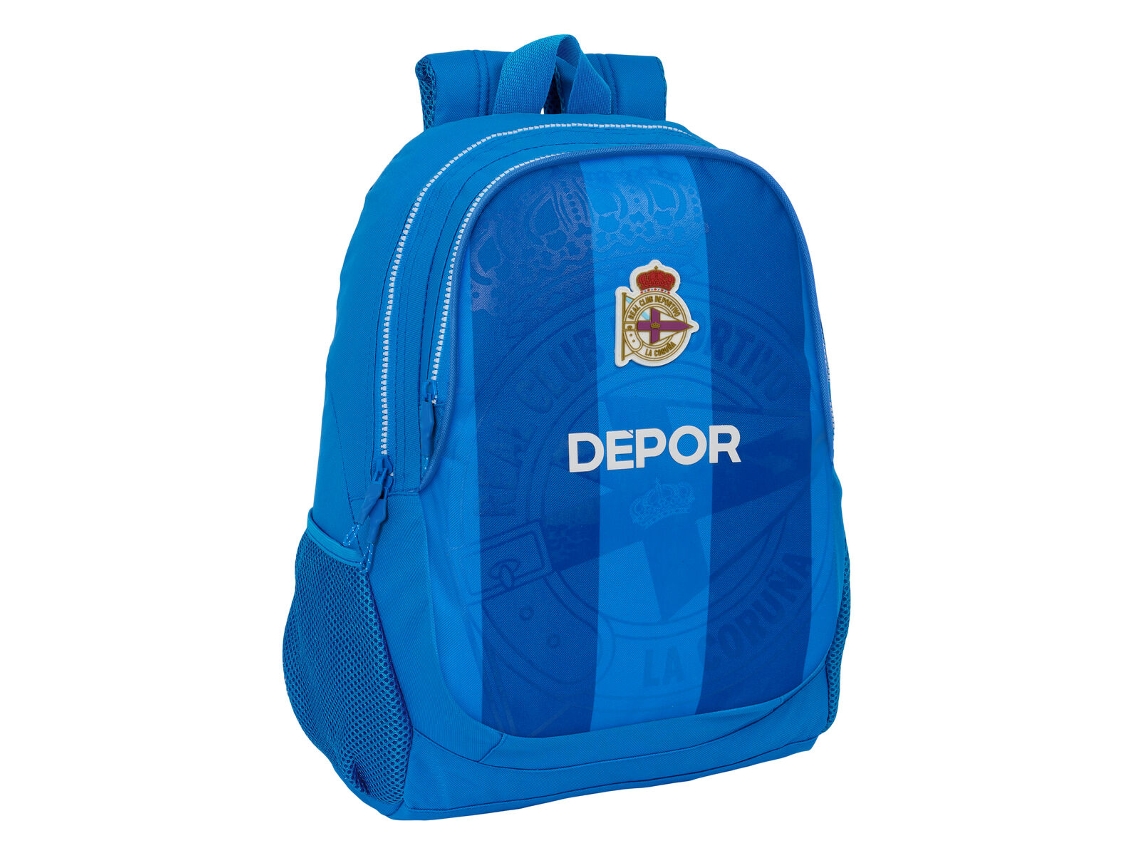 Mochila Escolar R. C. DEPORTIVO DE LA CORUÑA Azul 32 x 44 x 16 cm