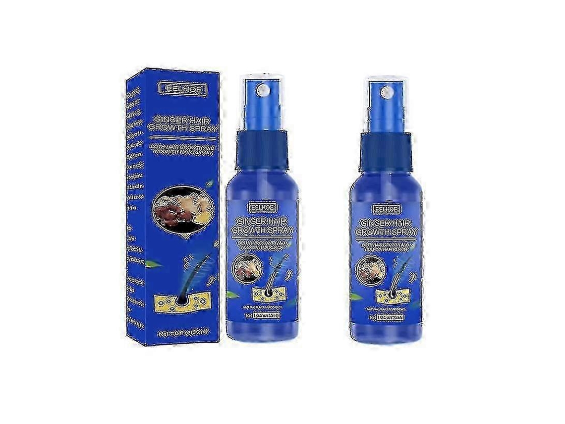 2pcs—ginger Hair Growth Spray Scalp Massage Moisturizing Thick Hair Hair Care Nu