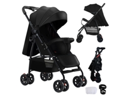 Cochecito de bebé, diseño ligero, plegable y práctico, A8 negro OEM