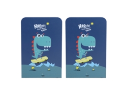 2 Sujetalibros Metálicos De Gran Capacidad Con Soporte Antideslizante Para Escritorio.
