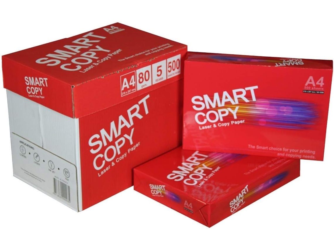 Folios Marca Smart Copy Caja 500 Folios DIN A4 y 80 grs Paquetes para Oficina, Hogar Pack de 15 Paquetes COM-FORT HOUSE