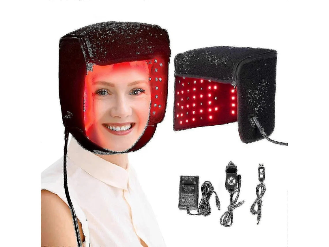 Gorro LED infrarrojo para uso doméstico: terapia de luz roja para el crecimiento del cabello y la prevención de la caída del cabello.