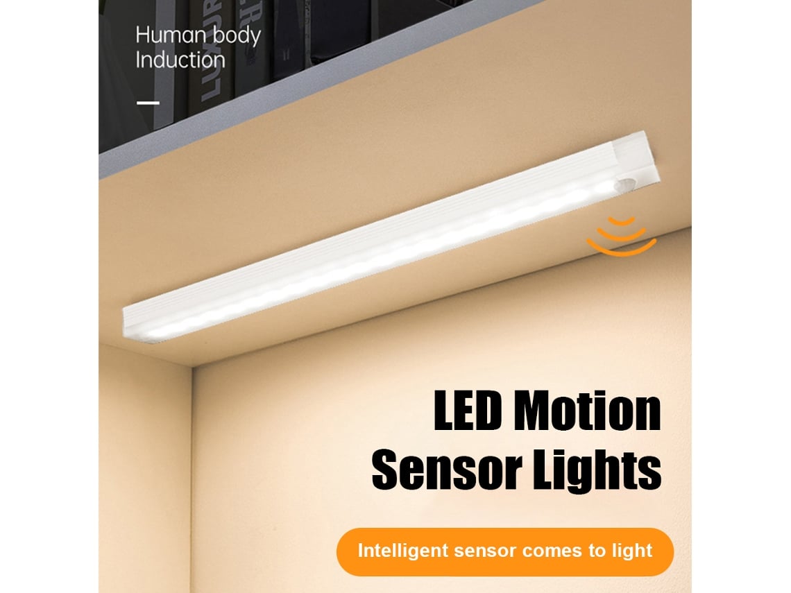 2026-luz Nocturna Con Sensor De Movimiento Recargable, Led Ajustable, Portátil Para Pasillo, Cocina, Armario Interior