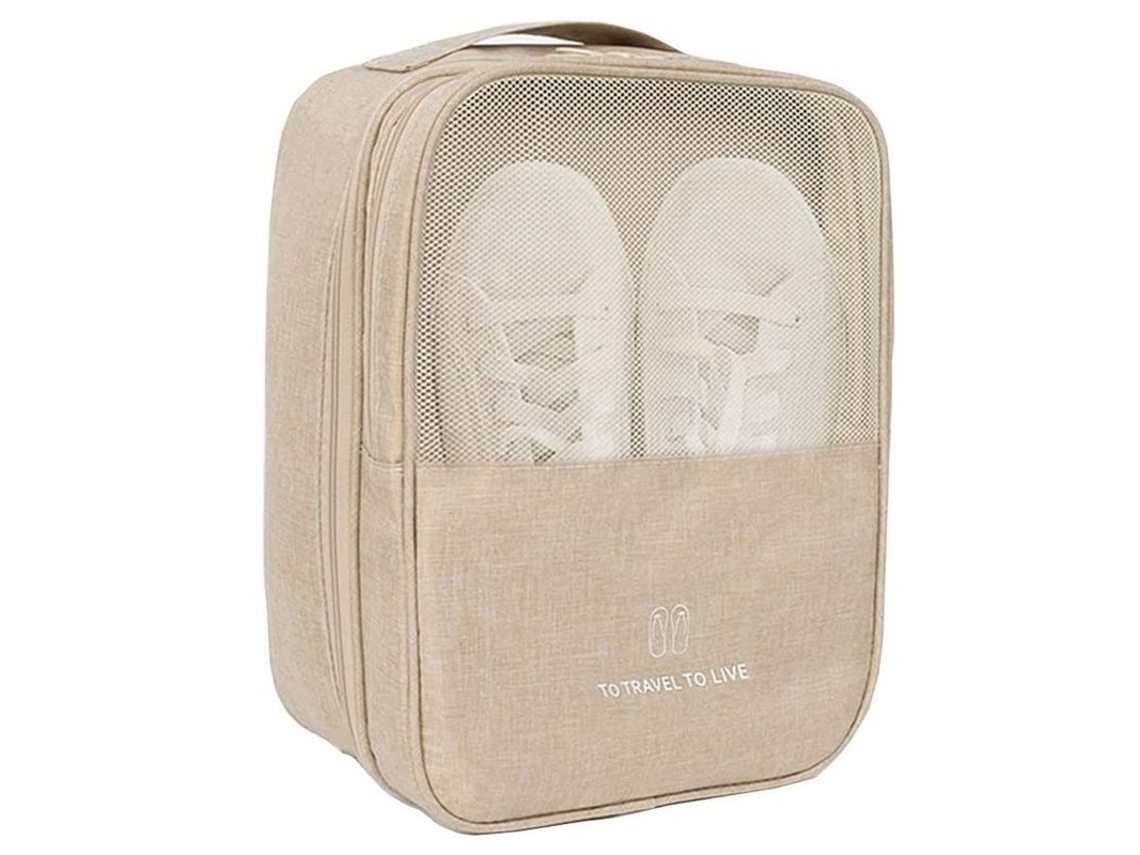 Bolsa De Viaje Impermeable Y Portátil Para Zapatos, Con Capacidad Para 3 Pares De Zapatos.