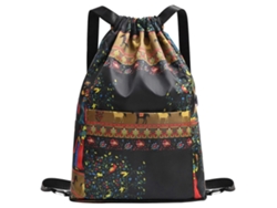 Mochila Oxford ligera con cordón ajustable para gimnasio, deportes y viajes, unisex.