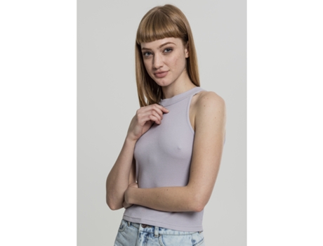 Top de Mujer URBAN CLASSICS Urban Classic Turtl Rib Gris (Talla: XS)