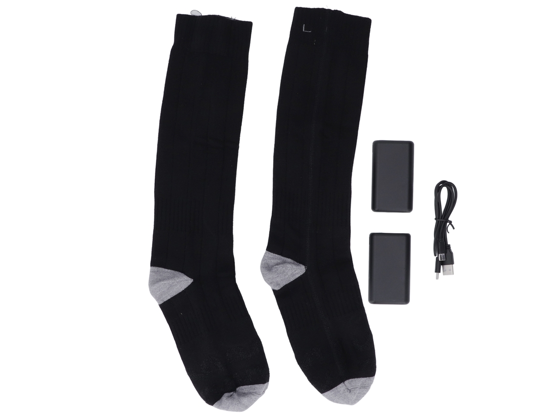 2026-1 Par Heated Socks Calcetines Electrónicos Recargables 3 Niveles De Temperatura Para Hiking Skiing Hombre Mujer