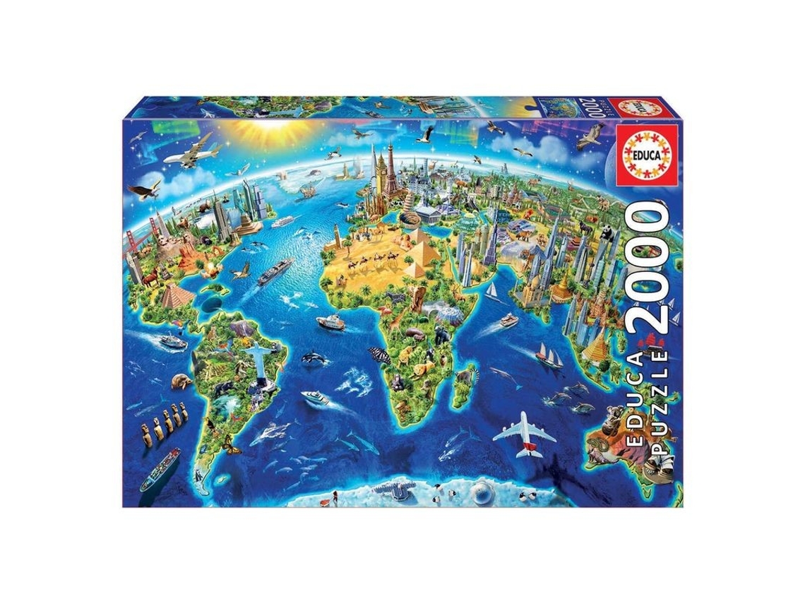 Puzzle de 2000 piezas de símbolos del mundo de Educa Borras 17129 Educa Borrasp24