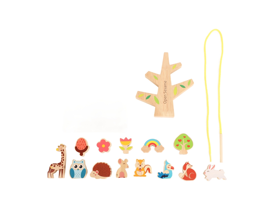 Juguete De Madera Apilable Con Forma De Animales Y Bloques: Equilibrio Y Coordinación Para Niños.