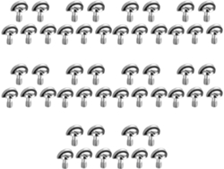 Lote De 50 Tornillos De 1/4" De Holgura Con Anillo En D Y Adaptador Para Dispositivo.