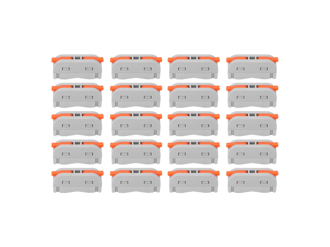 20 Conectores De Tuerca De Palanca, Terminales De Cableado Rápido 1 Entrada 1 Salida 0,08-4 Mm² 250 V Pa Seguros