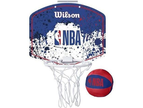 Canasta de Baloncesto WILSON NBA Mini Azul (Única)