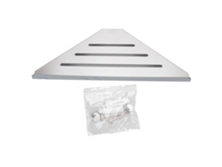 Estante triangular de acero inoxidable sin agujeros para ducha