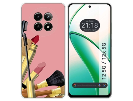 Funda Diseño Brochas para Realme 12 5G 12X 5G TUMUNDOSMARTPHONE Silicona Multicolor