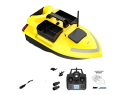 Barco de cebo, posicionamiento GPS, sistema de doble motor, amarillo, 12000 mAh, OEM