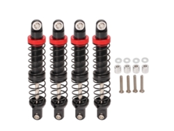 4 Amortiguadores Rc Ajustables De Aluminio Con Doble Resorte Para Coches Rc Crawler A Escala 1/10 De 70 Mm