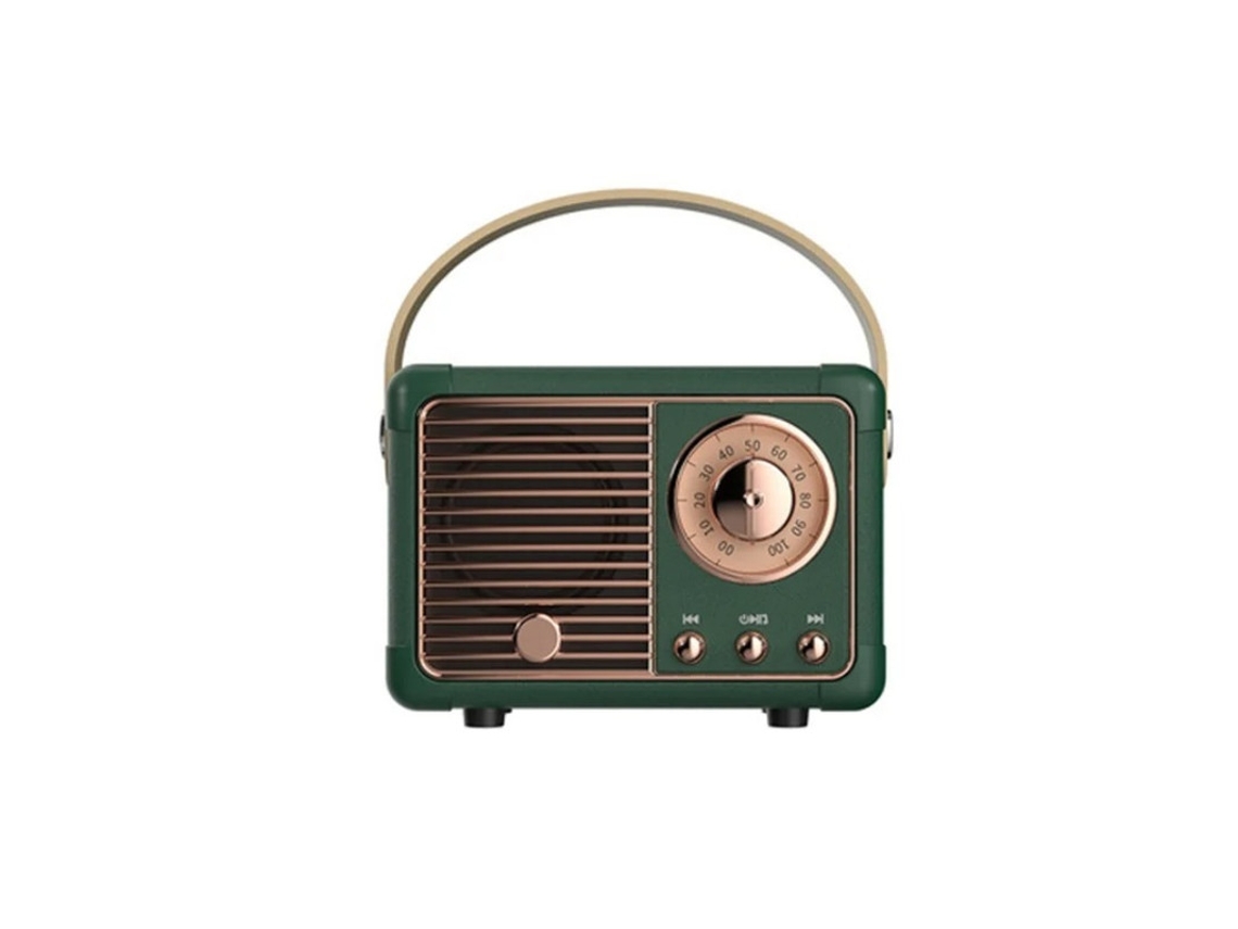 Mini altavoz inalámbrico Bluetooth, altavoz Bluetooth retro para exteriores con sonido estéreo nítido y graves intensos, altavoz portátil Yizhood