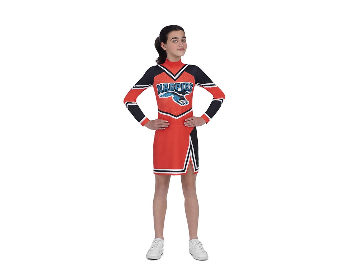 Disfraz de Niña MOM Cheerleader Rojo y Negro  (5 - 6 años)