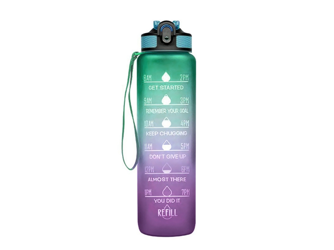 Garrafa Motivacional Bpa-Free Com Palhinha (1 L)