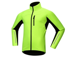 Jaqueta de ciclismo masculina Rebe para inverno - Impermeável e à prova de vento com forro de lã e detalhes refletivos.
