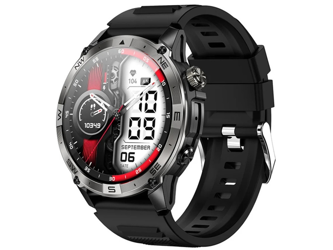 Reloj Inteligente Amoled 1 43 Bluetooth 5.3 Para Llamadas Altitud Y Barómetro Negro Yizhood