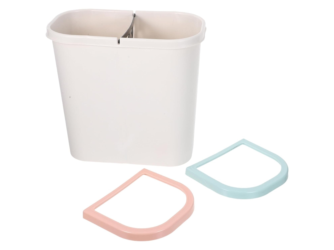 Pp, Para Cocina, Contenedor De Basura Doble Para Separación De Residuos Secos Y Húmedos En Cocina Y Baño.