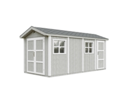 Caseta de jardín de alta calidad, 11,47 m² (H252 x 250 x 530 cm), con suelo bituminoso y baldosas, color gris tundra (Timbela M915c).