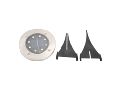 Luces solares de suelo (8 LED, resistentes al agua)