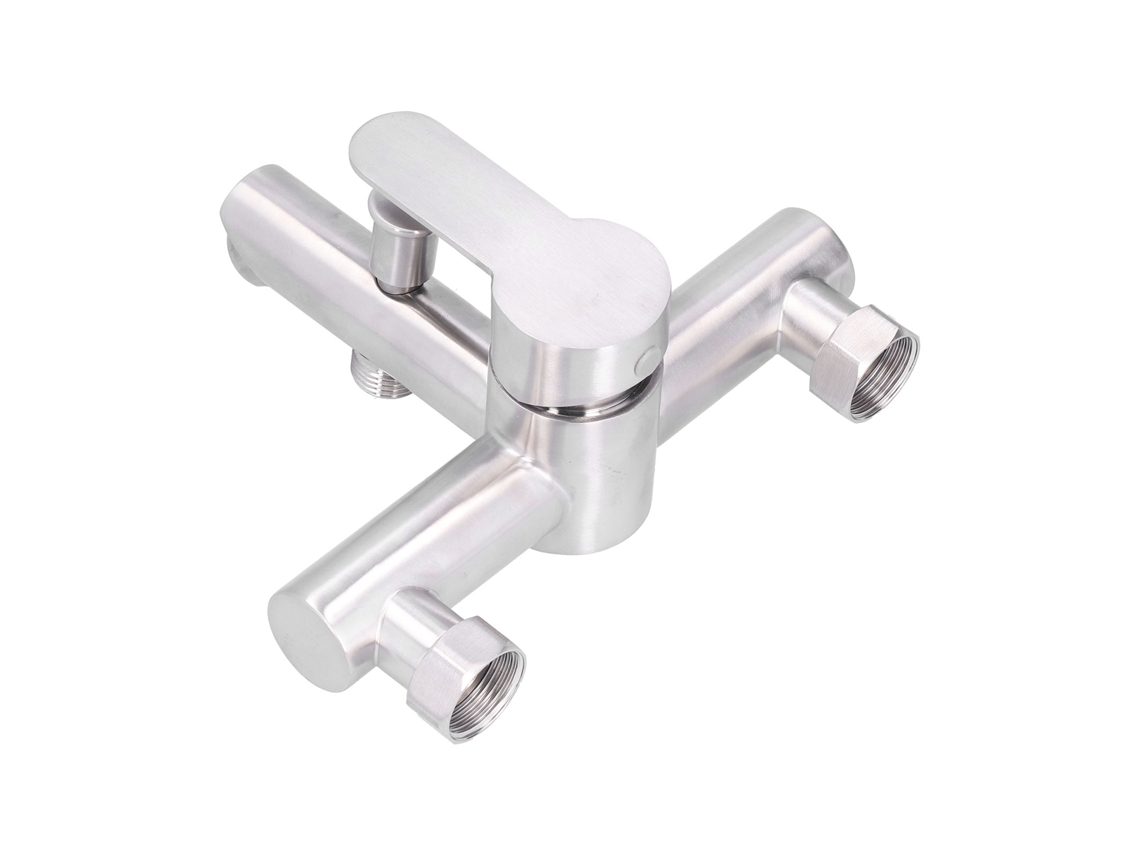 Rejilla de bañera de acero inoxidable G1/2 Válvula mixta Ducha triple