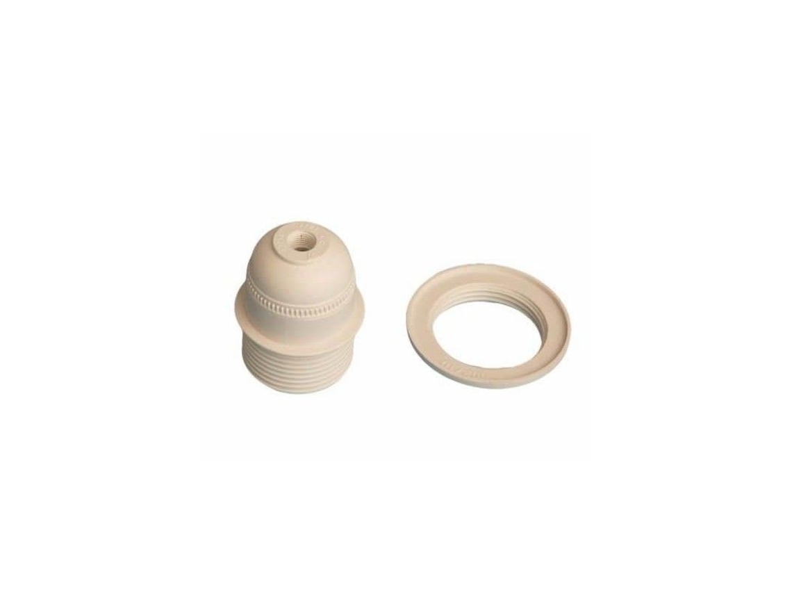 Portalámparas Con Arandela E27 Blanco 4a 250v Gsc 2200289