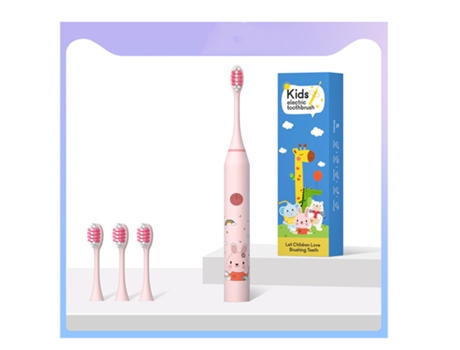 Cepillo de dientes eléctrico XM Sonic con temporizador inteligente y cerdas suaves para niños de 3 a 12 años