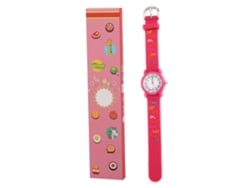 2026-reloj Infantil Impermeable Con Dibujos Animados Y Letras Para Niños Herramienta De Reconocimiento De Tiempo Color Rosa Claro