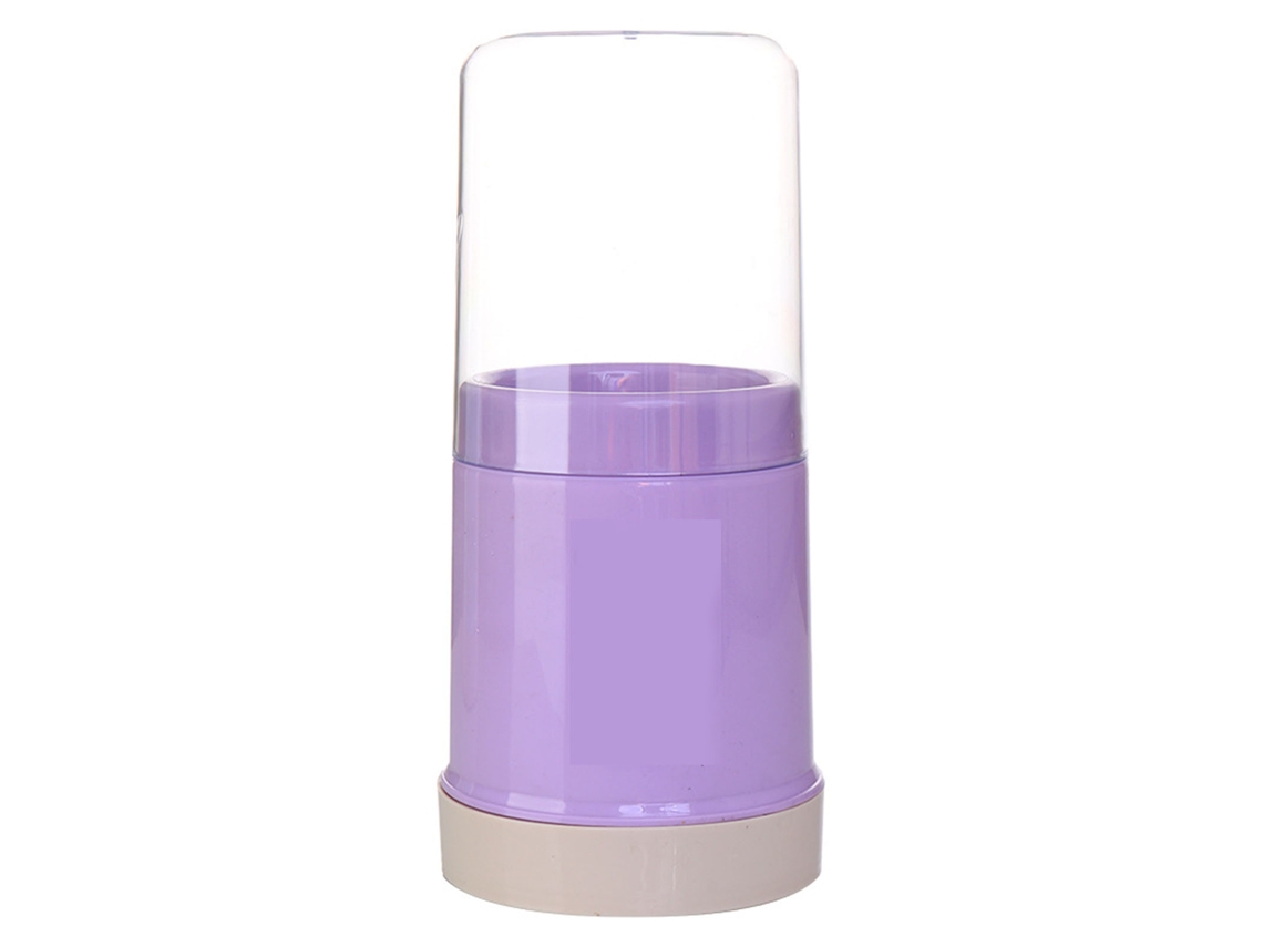 Porta Utensili De Cocina Multiusos De Plástico Con Tapa Anti-polvo Transparente Para Mostrador De Cocina Morado