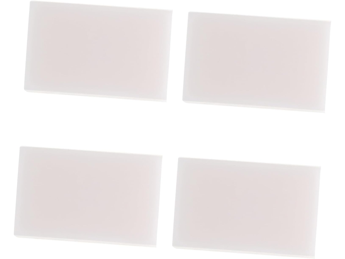 4 Piezas De Bloques De Escultura De Caucho Tpr Blanco, Material Fácil De Usar.