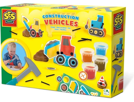 Plastilina SES Construcao De Veiculos (Edad Mínima: 3 Años - 30 x 6 x 20.1 cm)