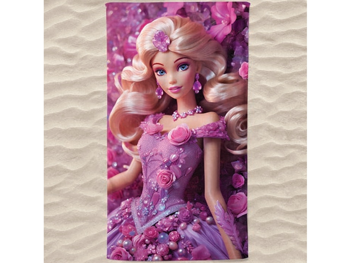 Toalla De Playa Microfibra Barbie