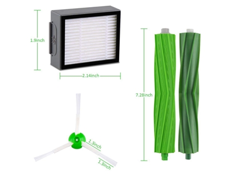 Para filtro de pieza de repuesto I7, Compatible con aspiradora Irobot Roomba I7 I7/I7 Plus E5 E6 E7, 8 filtros Hepa, 6 uds.