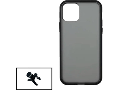 Kit Funda Anti Choque Protection y Soporte Magnético L Safe Driving Coche Apple iPhone 13 Pro Max PHONECARE Negro