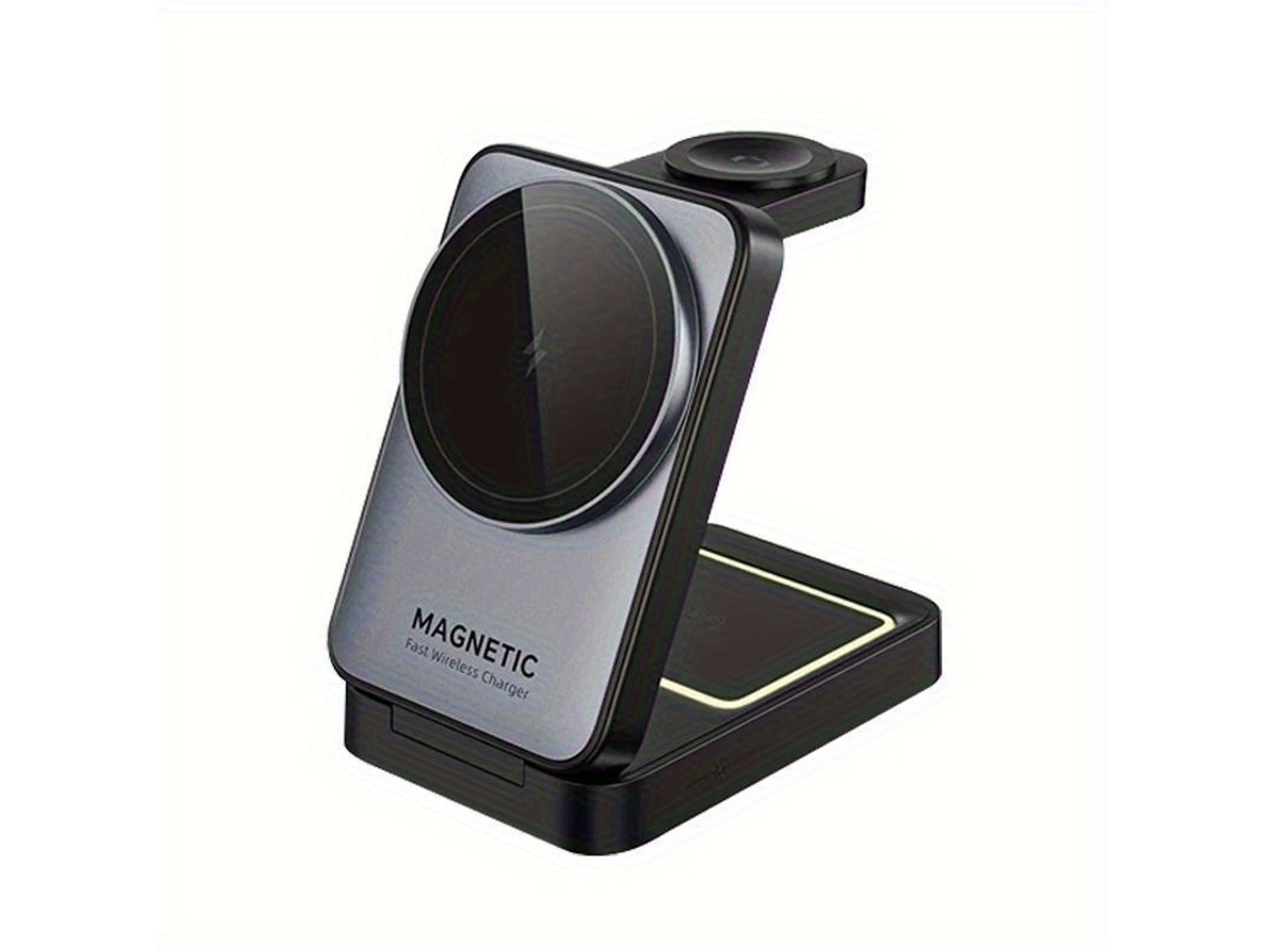 Estación De Carga Inalámbrica Magnética Para Iphone Y Apple Watch Series 1 - Estación De Carga Rápida Plegable