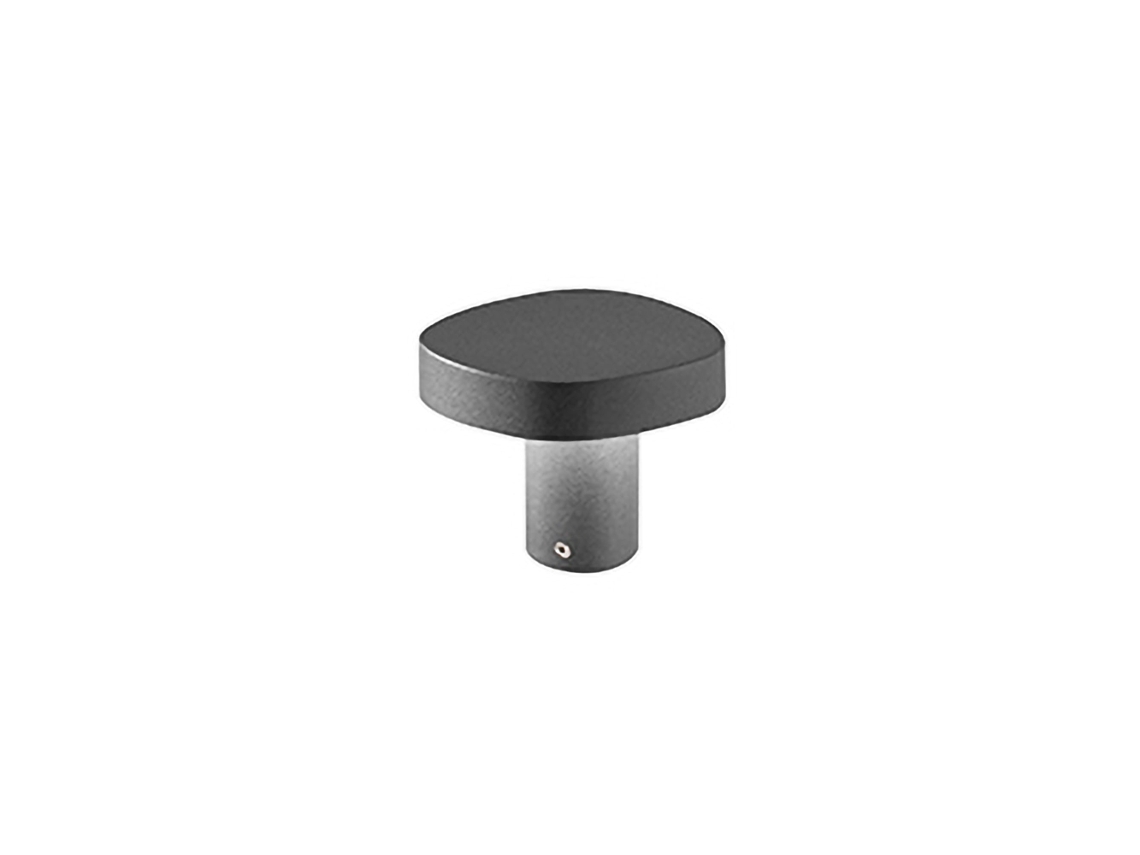 Baliza LED de exterior Ciottolo IP54 7W 3000K Diseño moderno de aluminio para jardines y caminos 10 cm Gris oscuro Zafferano