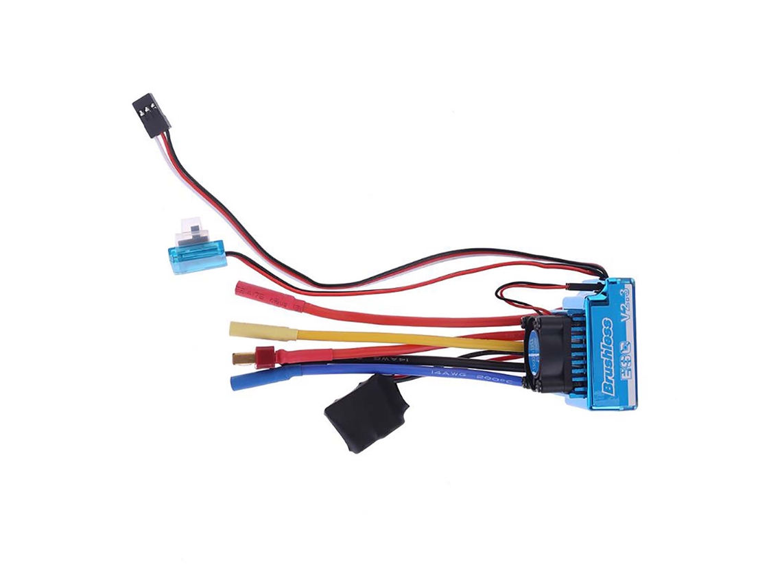Controlador De Velocidad Esc Sin Escobillas De 120 A Para Coches Crawler A Escala 1/8, 1/10 Y 1/12 Y Accesorios Rc.