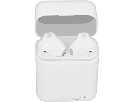 Auriculares Bluetooth True Wireless AKASHI TW-AKA-WH (In Ear - Micrófono - Blanco)