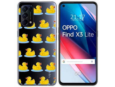 Carcasa Oppo Find X3 Lite TUMUNDOSMARTPHONE Dibujos Transparente Multicolor
