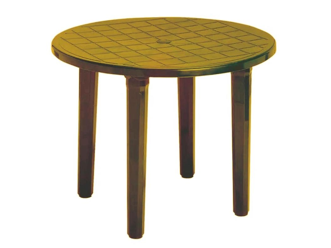 Mesa Redonda 90 Cm Verde Bronce 4024