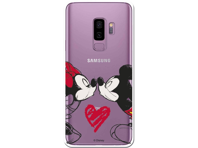 Carcasa Samsung Galaxy S9+ DISNEY Mickey y Minnie Beso Multicolor