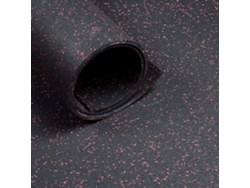 Suelo deportivo - Rollo de 12,5 m² - Espesor 6 mm - Negro-Rojo STOCKZ