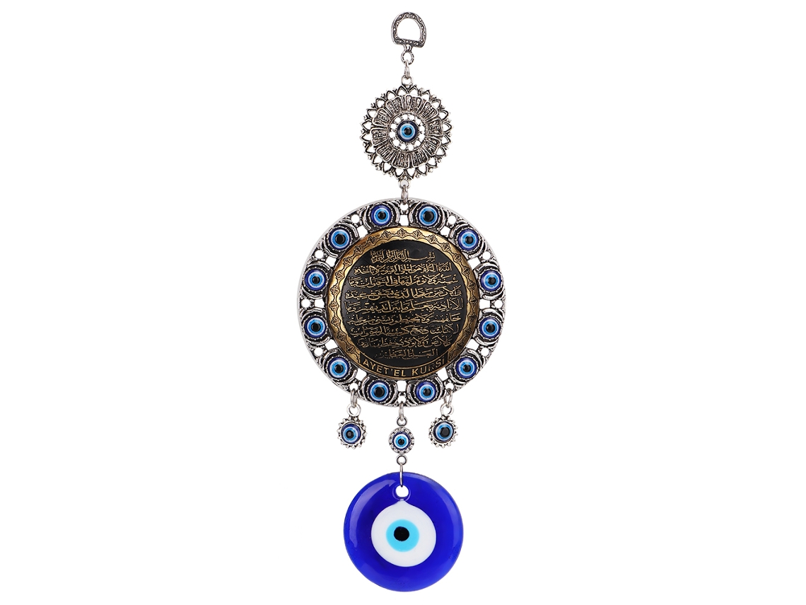 Amuleto islámico de ojo azul para la protección de la pared en el hogar.