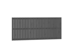 Maison Exclusive - Cabecero De Cama De Pared Madera Maciza Pino Gris 204x3x90 Cm